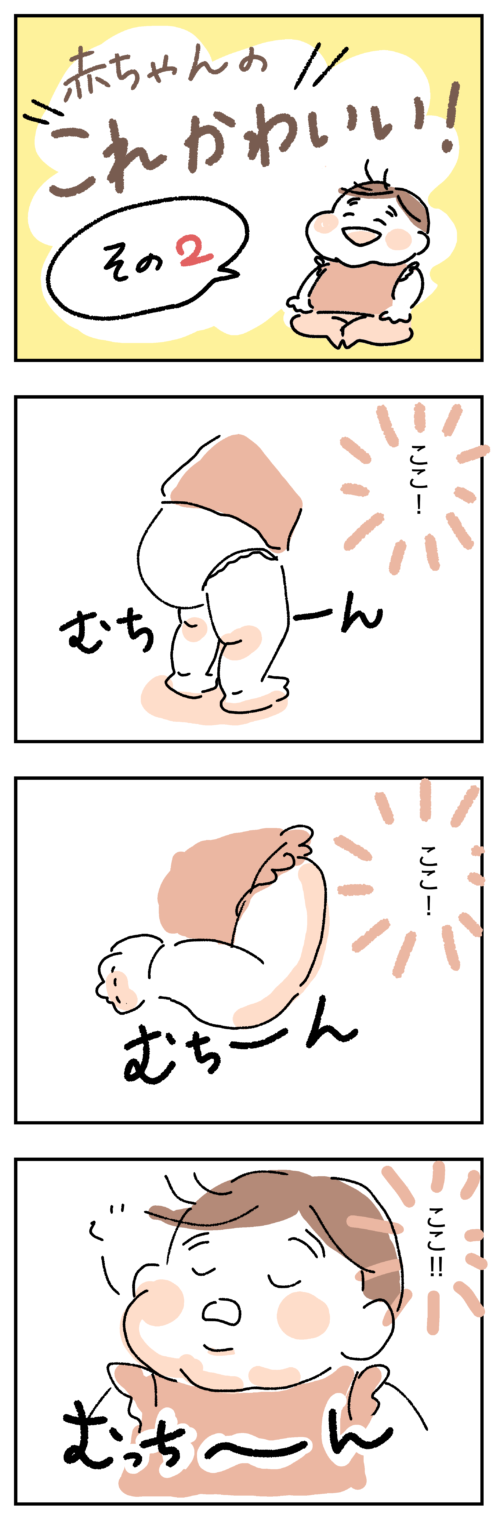 赤ちゃんのこれかわいい！その2の4コマ漫画1